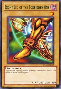 Right Leg of the Forbidden One (Green) [Duelist League Promo] [DL11-EN002] | Amazing Games TCG