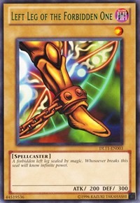 Left Leg of the Forbidden One (Green) [DL11-EN003] Rare | Amazing Games TCG