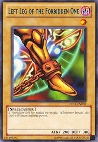 Left Leg of the Forbidden One (Blue) [Duelist League Promo] [DL11-EN003] | Amazing Games TCG