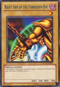 Right Arm of the Forbidden One (Blue) [Duelist League Promo] [DL11-EN004] | Amazing Games TCG