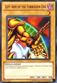 Left Arm of the Forbidden One (Red) [Duelist League Promo] [DL11-EN005] | Amazing Games TCG