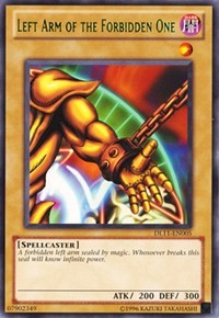 Left Arm of the Forbidden One (Green) [Duelist League Promo] [DL11-EN005] | Amazing Games TCG