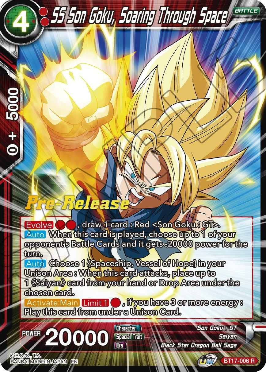 SS Son Goku, Soaring Through Space (BT17-006) [Ultimate Squad Prerelease Promos] | Amazing Games TCG