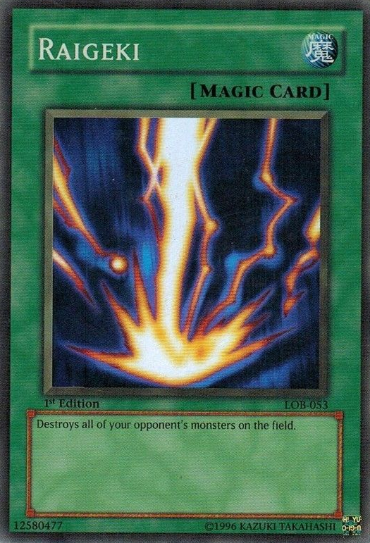 Raigeki [LOB-053] Super Rare | Amazing Games TCG