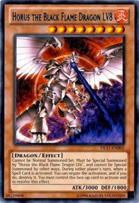 Horus the Black Flame Dragon LV8 (Blue) [Duelist League Promo] [DL17-EN002] | Amazing Games TCG