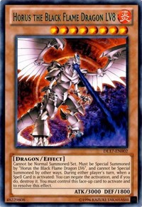 Horus the Black Flame Dragon LV8 (Green) [Duelist League Promo] [DL17-EN002] | Amazing Games TCG