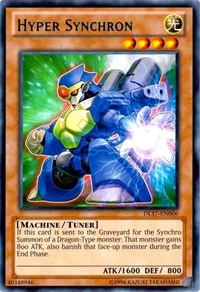 Hyper Synchron (Blue) [Duelist League Promo] [DL17-EN006] | Amazing Games TCG