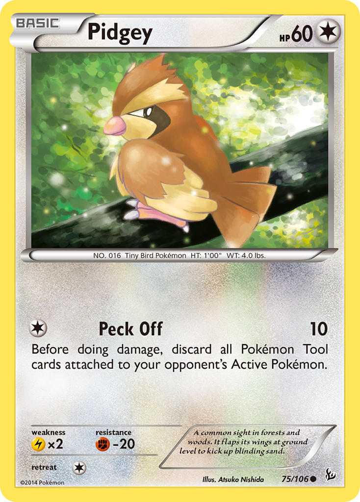 Pidgey (75/106) [XY: Flashfire] | Amazing Games TCG