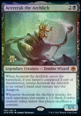 Acererak the Archlich [Dungeons & Dragons: Adventures in the Forgotten Realms Prerelease Promos] | Amazing Games TCG