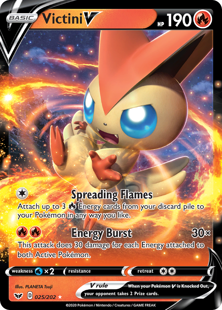 Victini V (025/202) [Sword & Shield: Base Set] | Amazing Games TCG