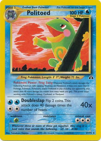 Politoed (27/75) [Neo Discovery Unlimited] | Amazing Games TCG