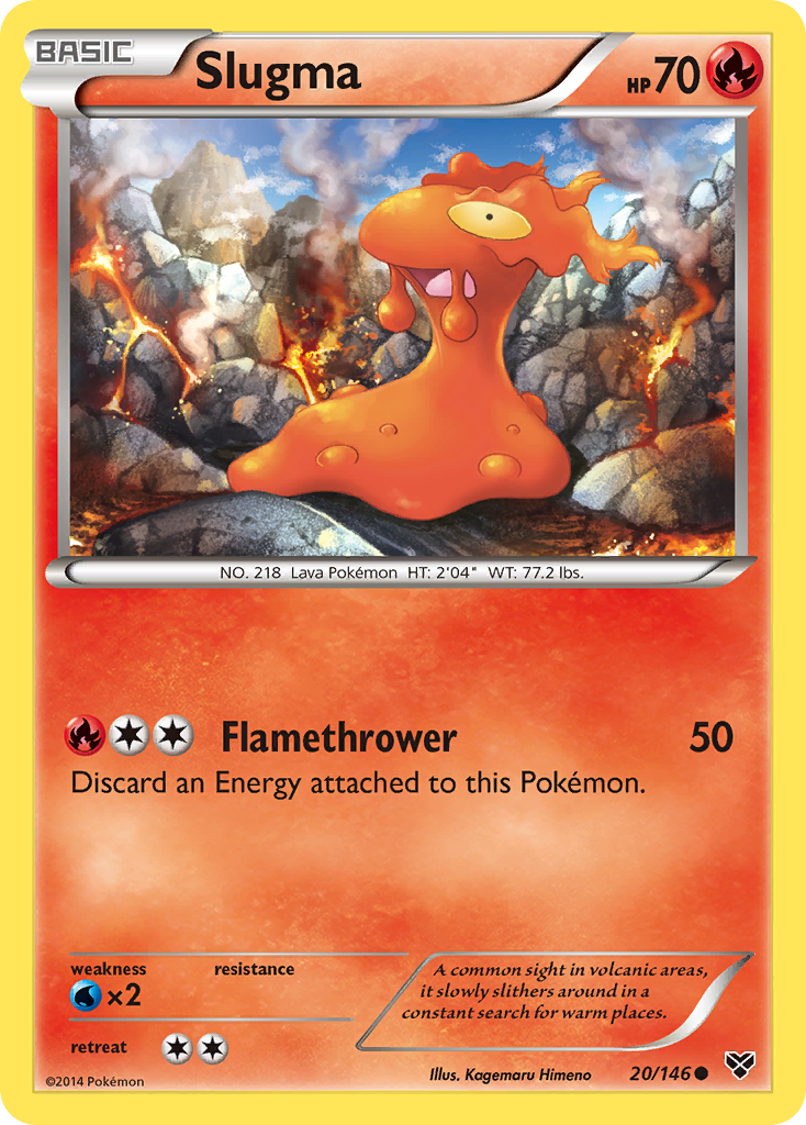 Slugma (20/146) [XY: Base Set] | Amazing Games TCG