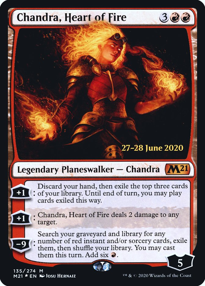 Chandra, Heart of Fire  [Core Set 2021 Prerelease Promos] | Amazing Games TCG