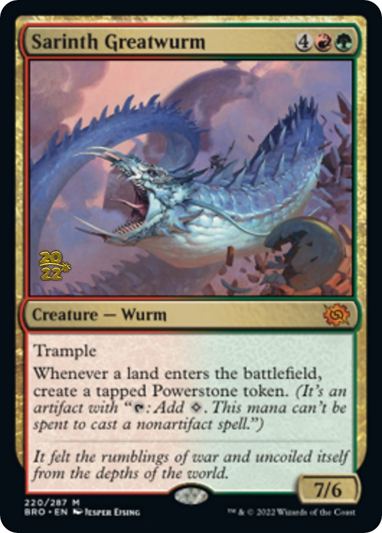 Sarinth Greatwurm [The Brothers' War: Prerelease Promos] | Amazing Games TCG