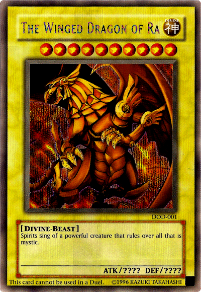 The Winged Dragon of Ra [DOD-001] Prismatic Secret Rare | Amazing Games TCG