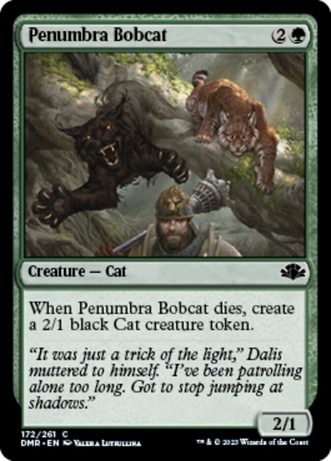 Penumbra Bobcat [Dominaria Remastered] | Amazing Games TCG