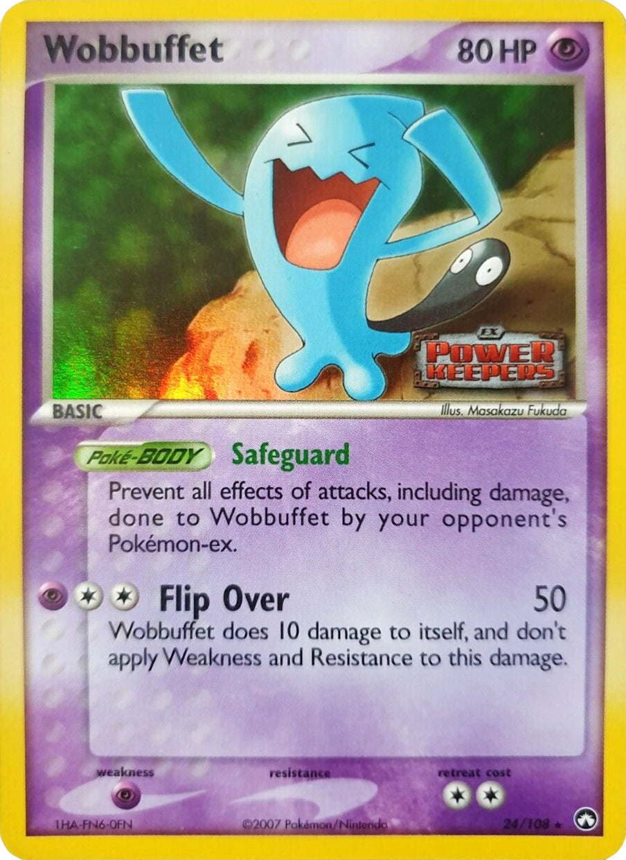 Wobbuffet (24/108) (Stamped) [EX: Power Keepers] | Amazing Games TCG