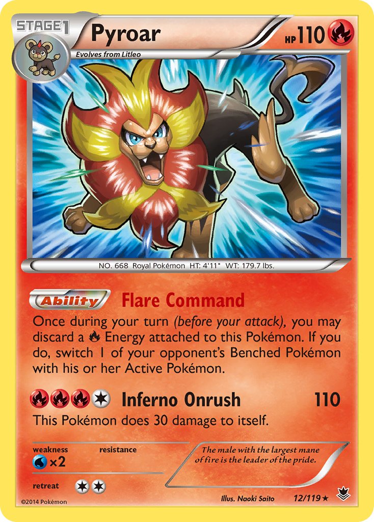 Pyroar (12/119) (Theme Deck Exclusive) [XY: Phantom Forces] | Amazing Games TCG