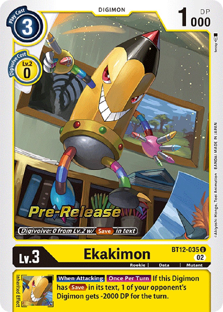 Ekakimon [BT12-035] [Across Time Pre-Release Cards] | Amazing Games TCG