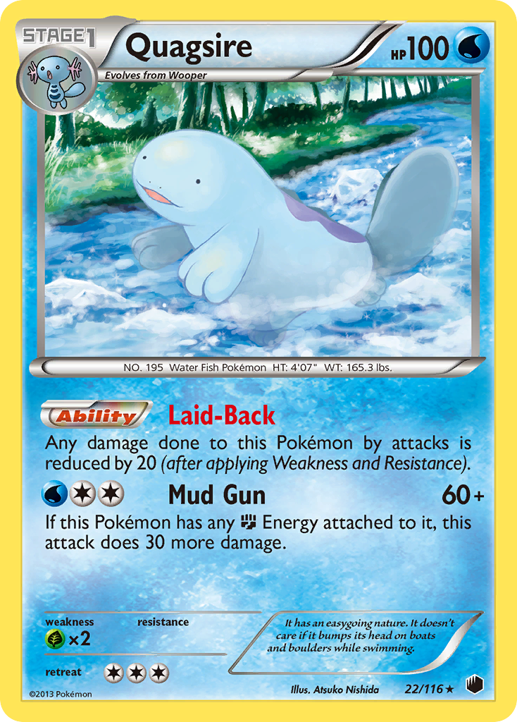 Quagsire (22/116) [Black & White: Plasma Freeze] | Amazing Games TCG