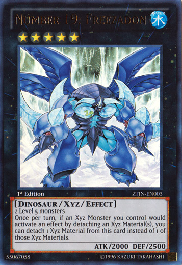 Number 19: Freezadon [ZTIN-EN003] Ultra Rare | Amazing Games TCG