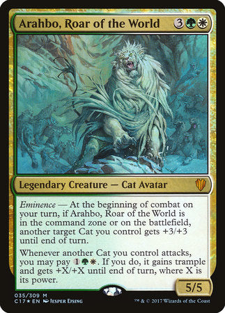 Arahbo, Roar of the World [Commander 2017] | Amazing Games TCG