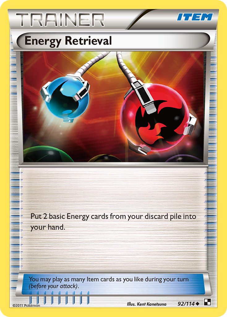 Energy Retrieval (92/114) [Black & White: Base Set] | Amazing Games TCG