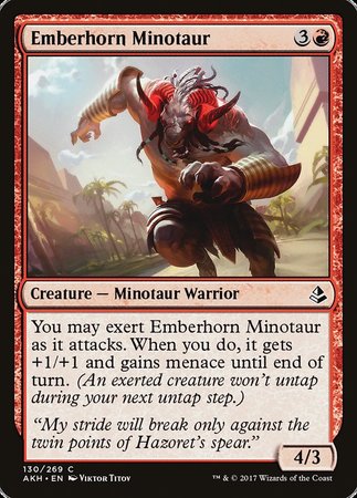 Emberhorn Minotaur [Amonkhet] | Amazing Games TCG