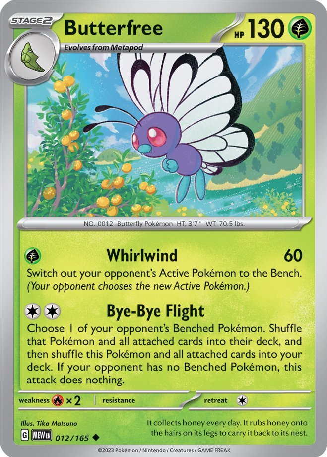 Butterfree (012/165) [Scarlet & Violet: 151] | Amazing Games TCG
