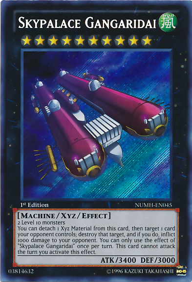 Skypalace Gangaridai [NUMH-EN045] Secret Rare | Amazing Games TCG