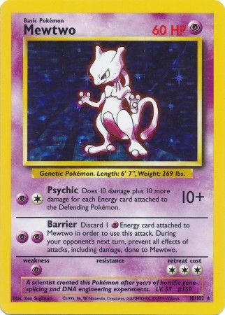 Mewtwo (10/102) [Base Set Unlimited] | Amazing Games TCG