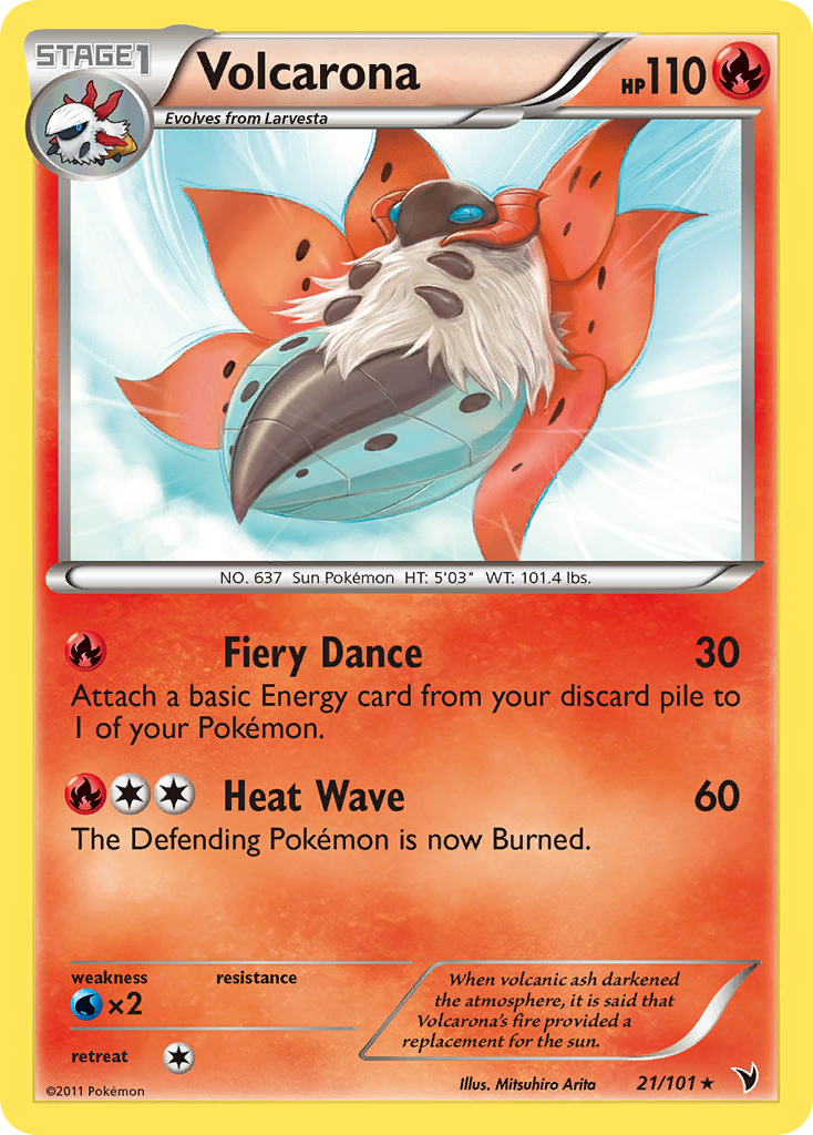 Volcarona (21/101) [Black & White: Noble Victories] | Amazing Games TCG