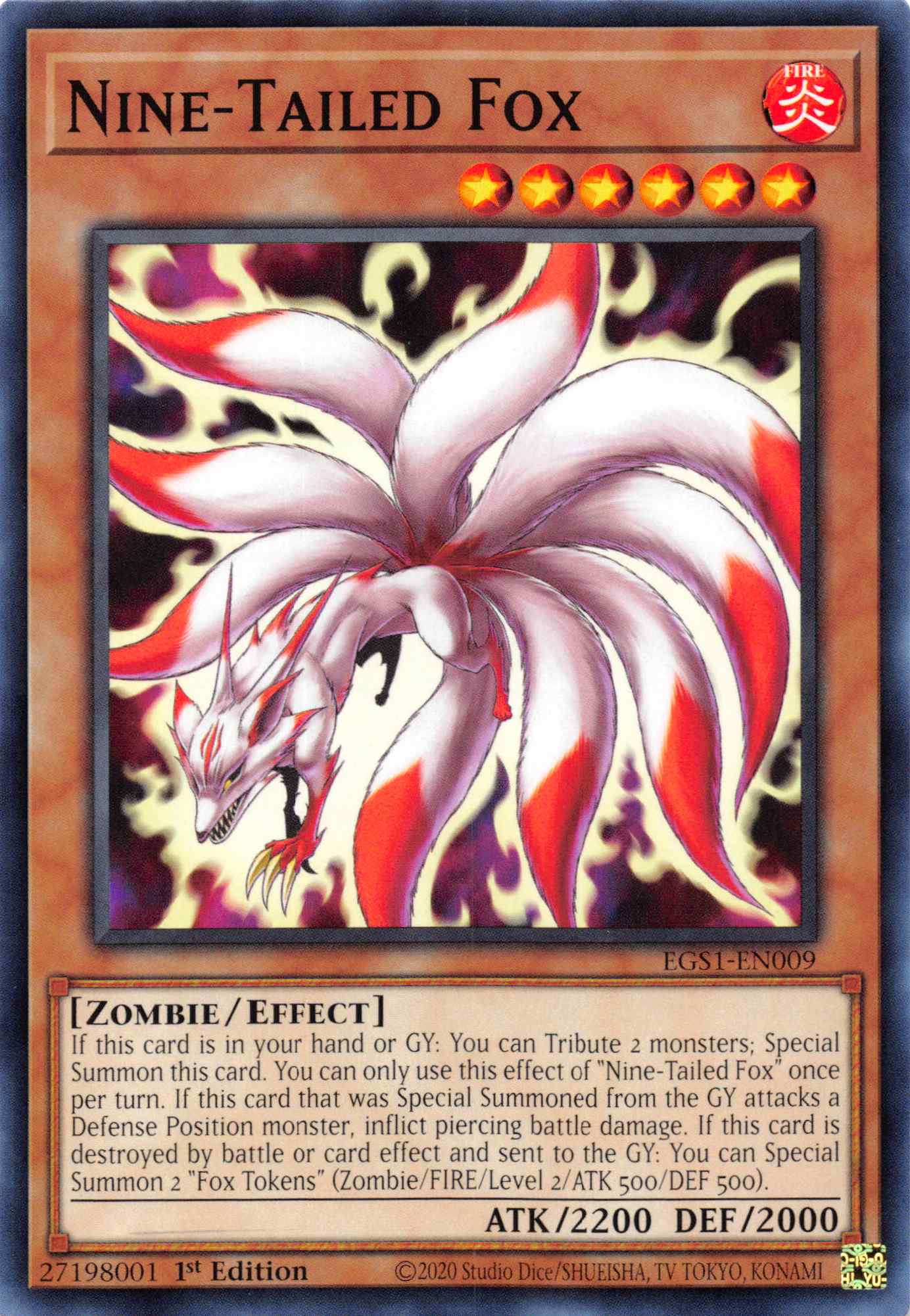 Nine-Tailed Fox [EGS1-EN009] Common | Amazing Games TCG