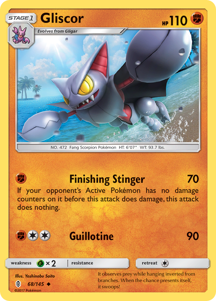 Gliscor (68/145) [Sun & Moon: Guardians Rising] | Amazing Games TCG