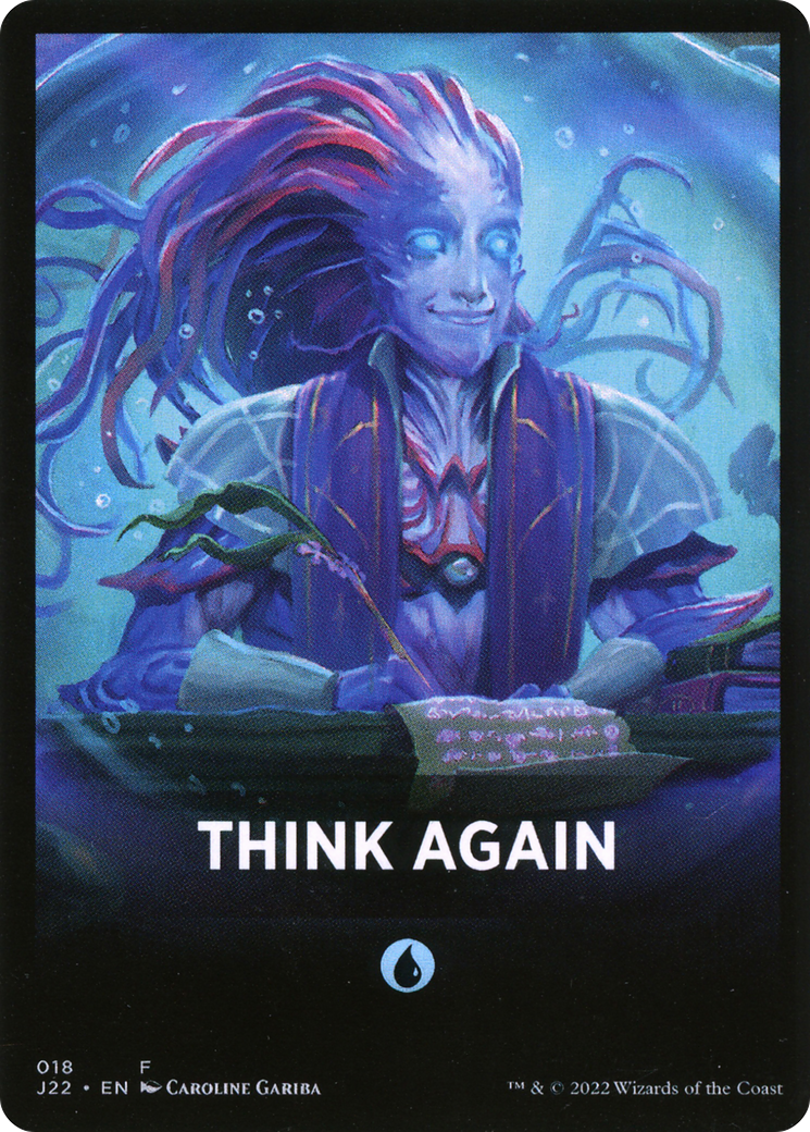 Think Again Theme Card [Jumpstart 2022 Front Cards] | Amazing Games TCG