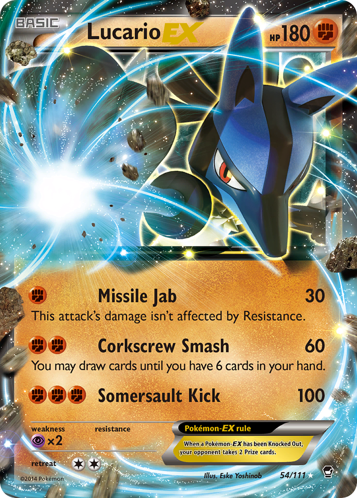 Lucario EX (54/111) [XY: Furious Fists] | Amazing Games TCG