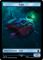 Fish // Beast Double-Sided Token [Doctor Who Tokens] | Amazing Games TCG