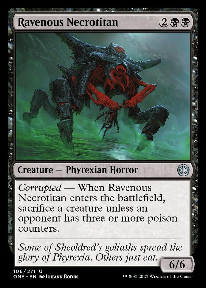 Ravenous Necrotitan [Phyrexia: All Will Be One] | Amazing Games TCG