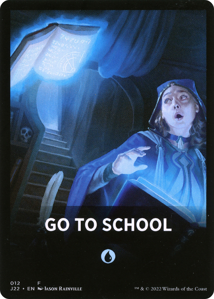 Go to School Theme Card [Jumpstart 2022 Front Cards] | Amazing Games TCG