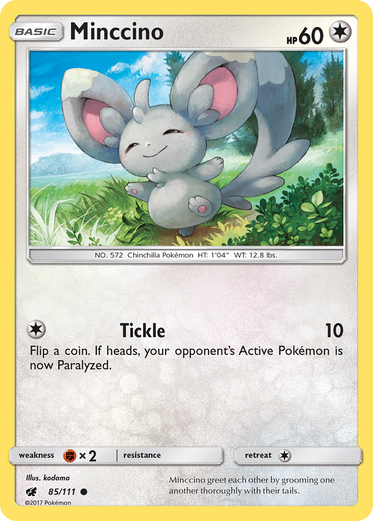 Minccino (85/111) [Sun & Moon: Crimson Invasion] | Amazing Games TCG