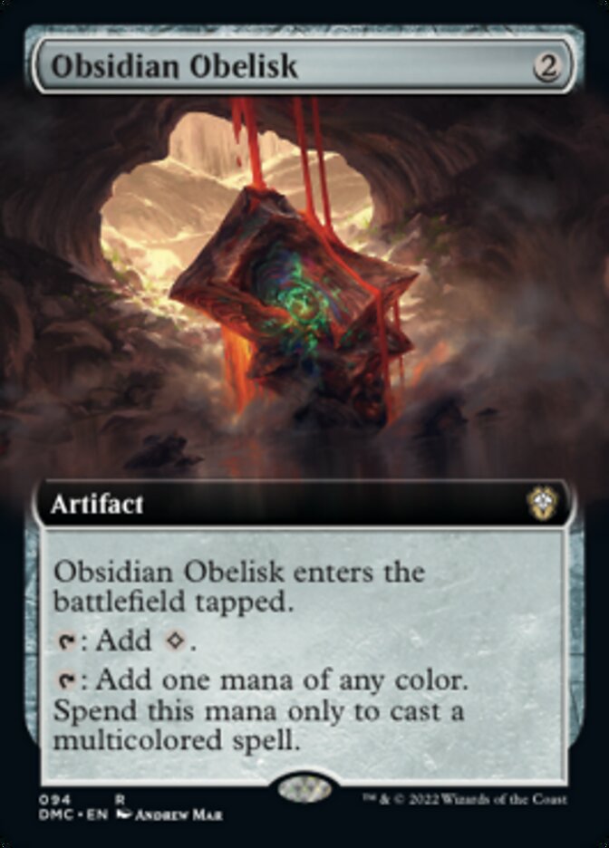 Obsidian Obelisk (Extended Art) [Dominaria United Commander] | Amazing Games TCG