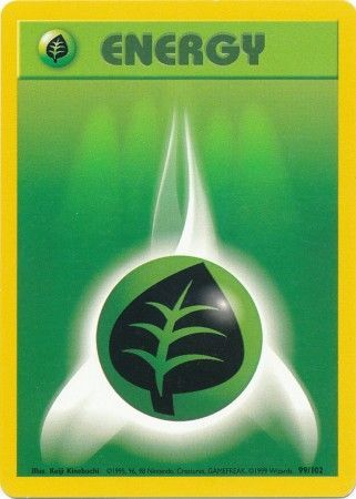 Grass Energy (99/102) [Base Set Unlimited] | Amazing Games TCG