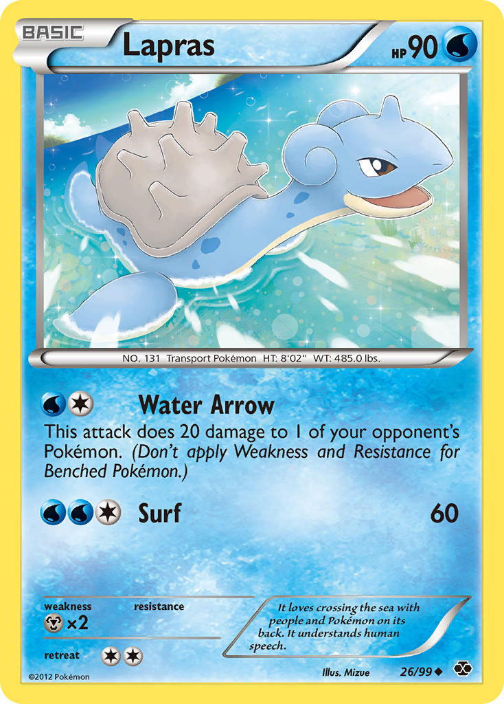 Lapras (26/99) [Black & White: Next Destinies] | Amazing Games TCG