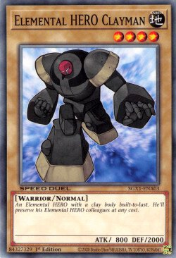 Elemental HERO Clayman [SGX1-ENA03] Common | Amazing Games TCG