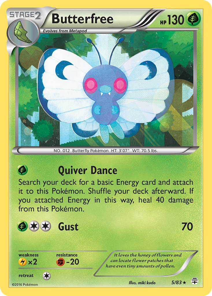Butterfree (5/83) [XY: Generations] | Amazing Games TCG