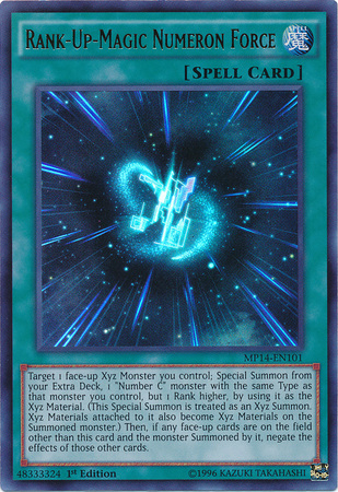 Rank-Up-Magic Numeron Force [MP14-EN101] Ultra Rare | Amazing Games TCG