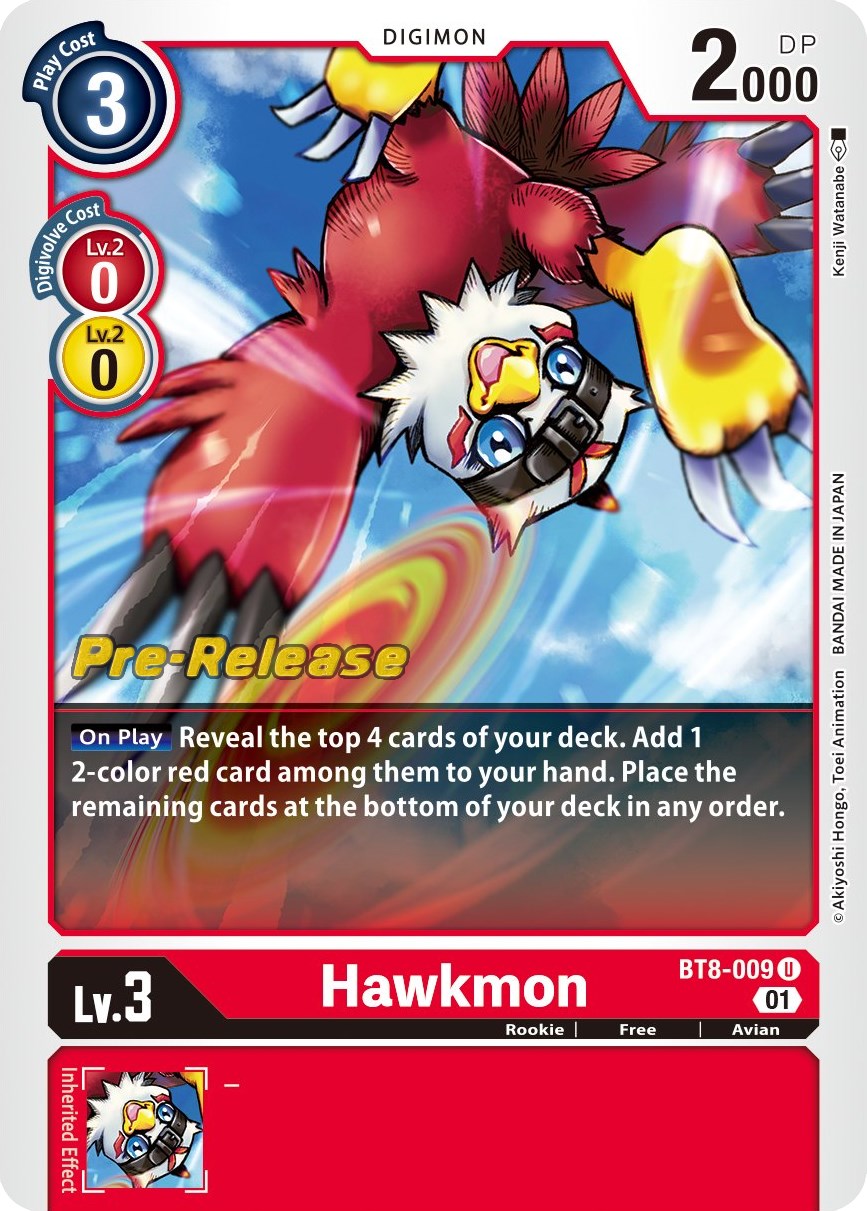 Hawkmon [BT8-009] [New Awakening Pre-Release Cards] | Amazing Games TCG