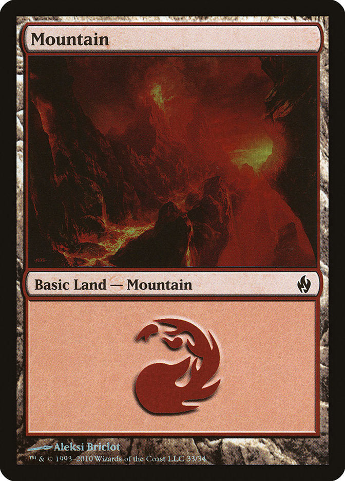 Mountain (33) [Premium Deck Series: Fire and Lightning] | Amazing Games TCG
