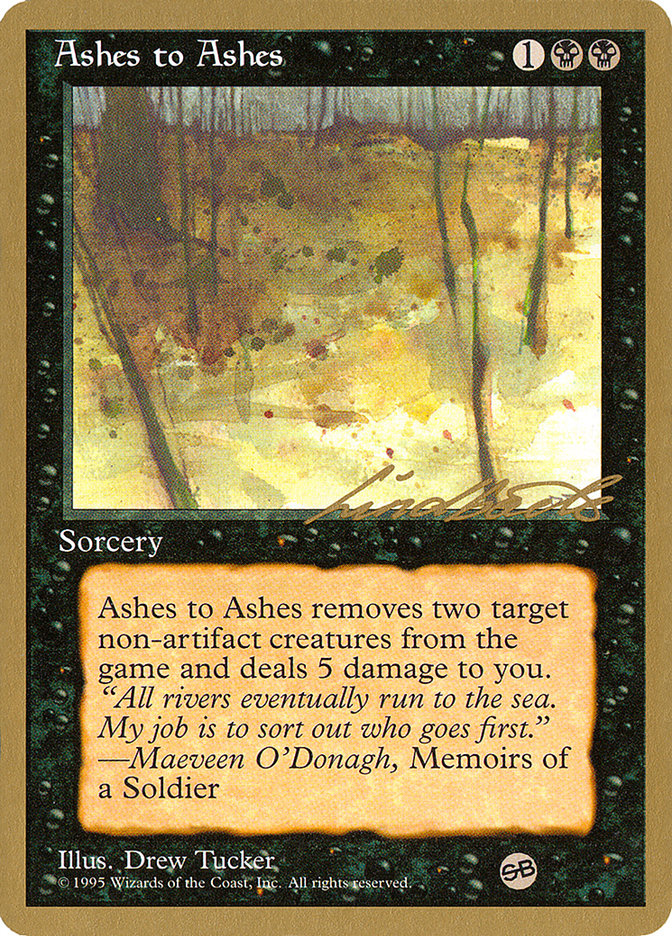 Ashes to Ashes (Leon Lindback) (SB) [Pro Tour Collector Set] | Amazing Games TCG