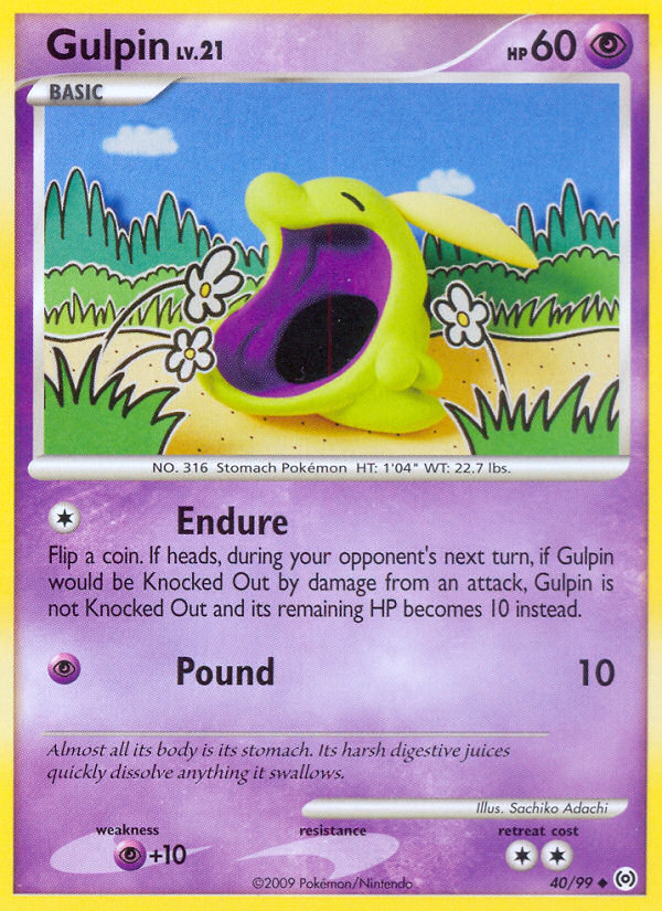 Gulpin (40/99) [Platinum: Arceus] | Amazing Games TCG